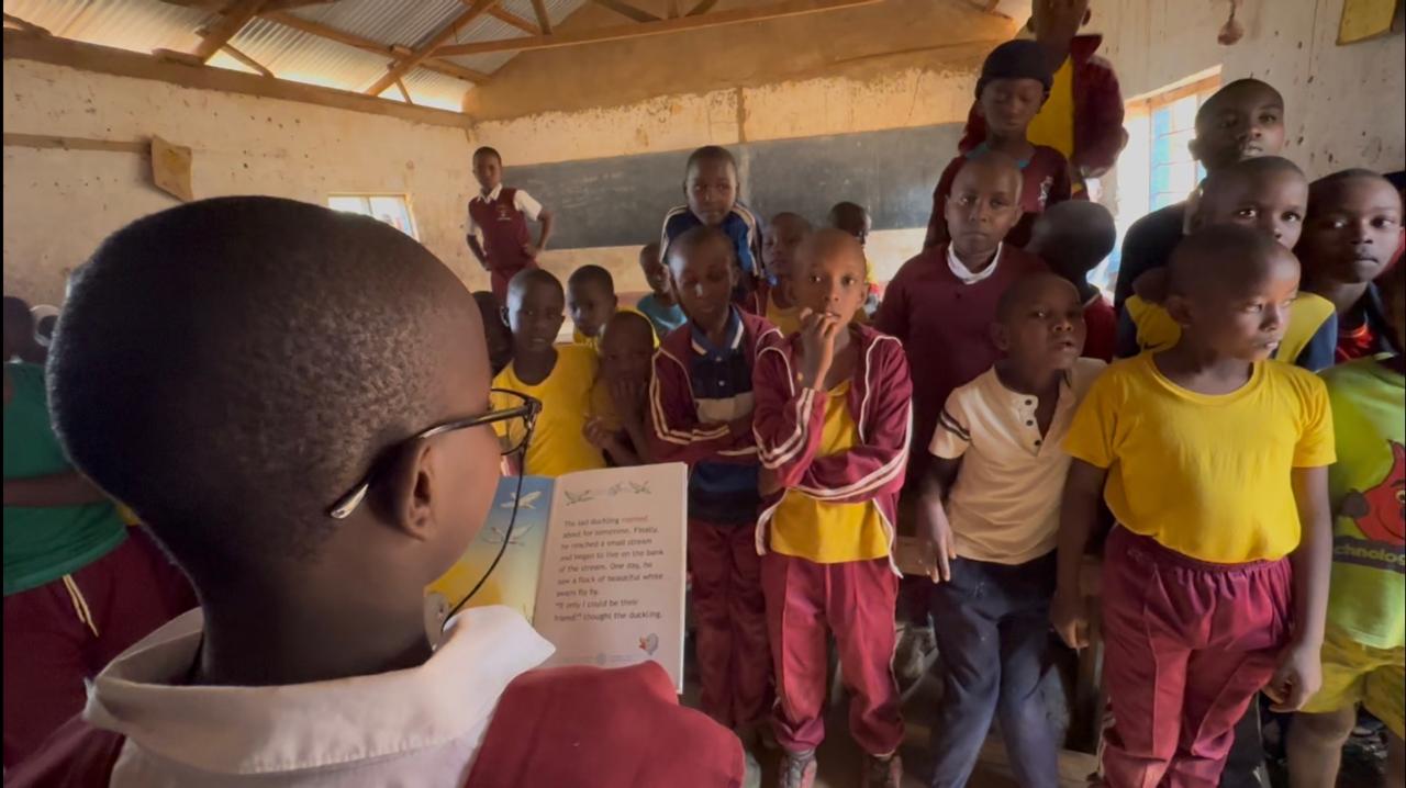 Children enjoying story time