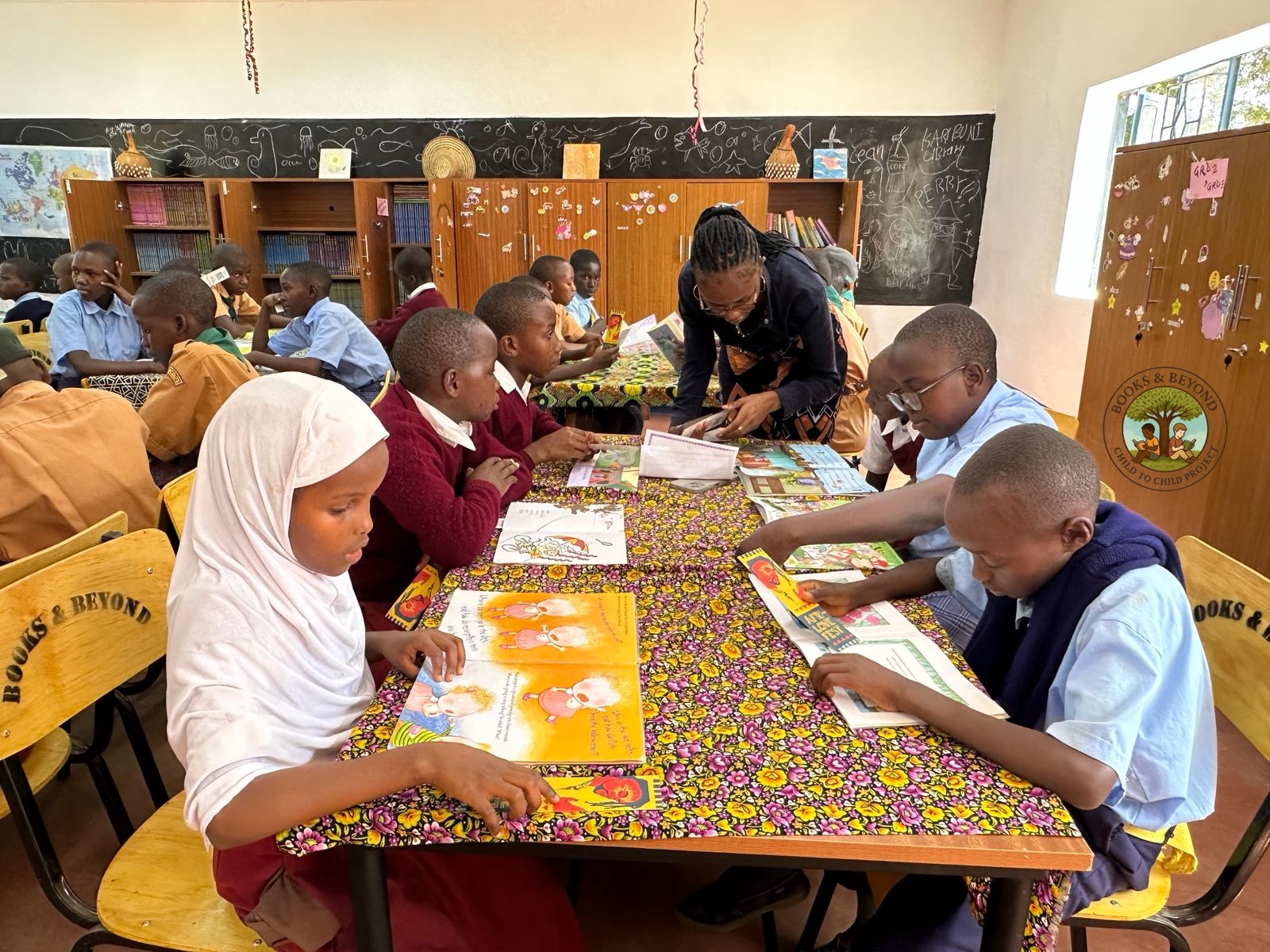 Launch day — inside the library