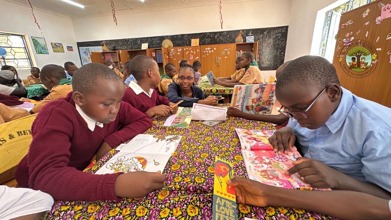 Launch day — students and guests