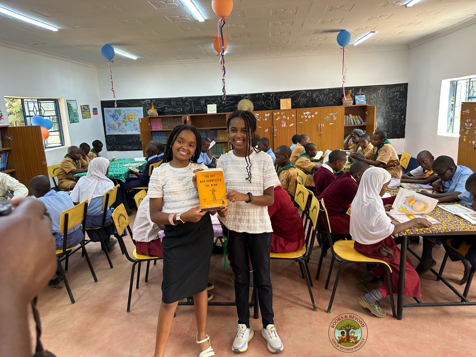 Library interior — launch day