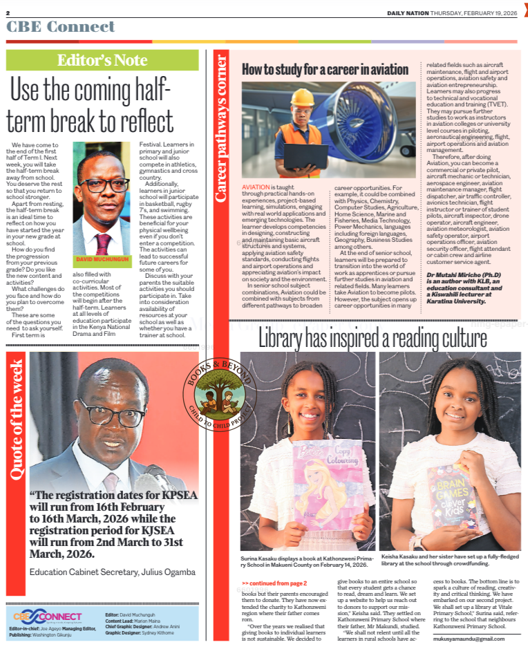 Daily Nation Kenya — Books & Beyond feature, page 42